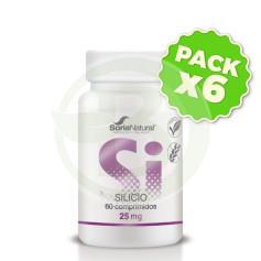 Pack 6x Silicio 800 Mgrs. X 60 Liberacion Sostenida Soria Natural