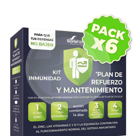 Pack 6x Kit Inmunidad Plan De Refuerzo y Mantenimiento Soria Natural