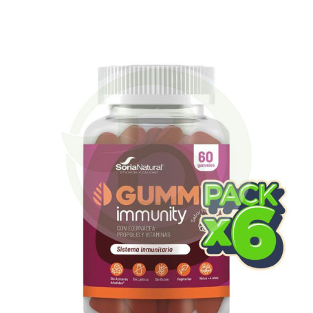 Pack 6x Immunity 60 Gominolas Soria Natural