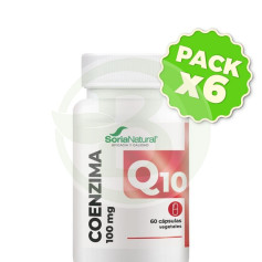 Pack 6x Coenzyme Q10 60 Gélules Végétales Soria Natural