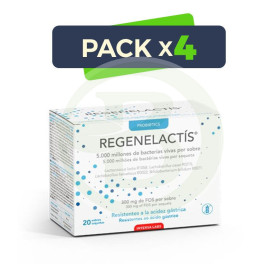 Pack 4x Regenelactis 20 Sobres Intersa