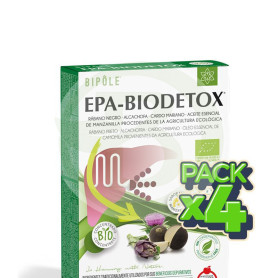 Pack 4x Bipole Epa Biodetox 20 Ampollas Intersa