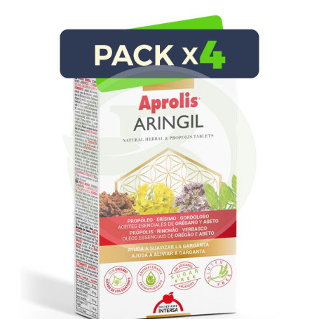 Pack 4x Aprolis Aringil 30 Comprimidos Intersa