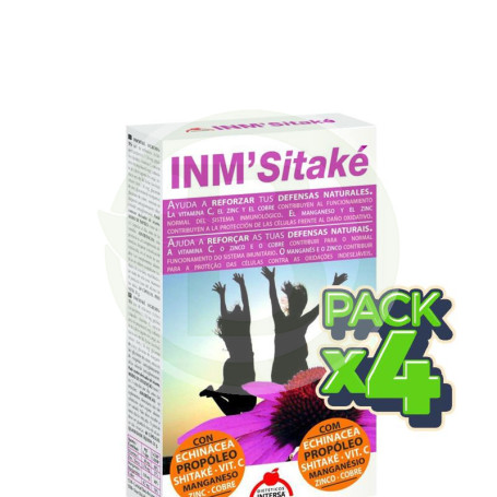 Pack 4x INM Sitake Defensas 60 Cápsulas Intersa