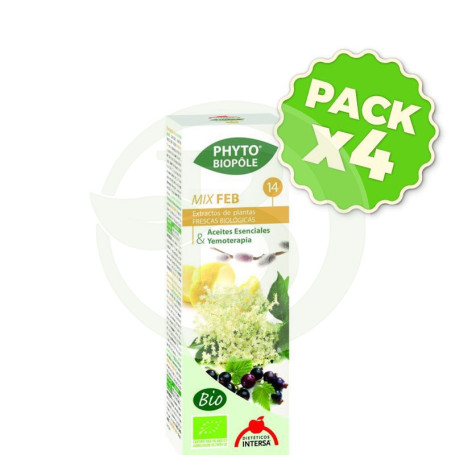 Pack 4x Phyto-Biopole 14 Mix-Feb Bio 50Ml. Intersa