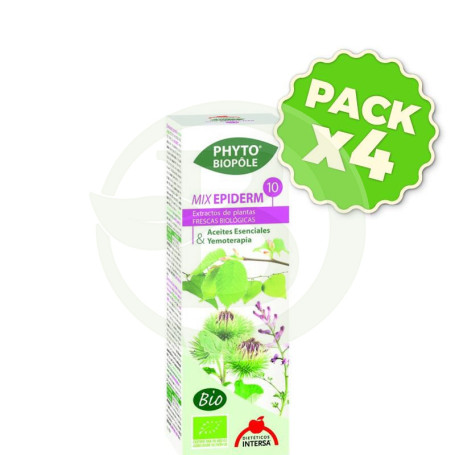 Pack 4x Phyto-Biopole N10 Mix-Epiderm Bio 50Ml. Intersa