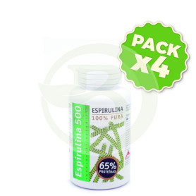 Pack 4x Espirulina 500 180 Comprimidos Intersa