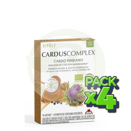 Pack 4x Cardus Complex 20 Ampollas Intersa