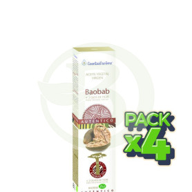 Pack 4x Aceite Vegetal De Baobab Bio 500Ml. Esential Aroms