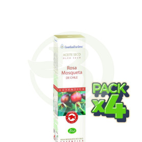 Pack 4x Aceite Seco de Rosa Mosqueta BIO 100Ml. Esential Aroms