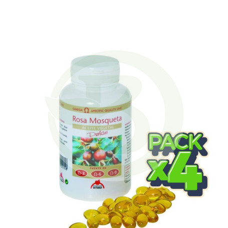 Pack 4x Aceite de Rosa Mosqueta 100 Perlas Intersa