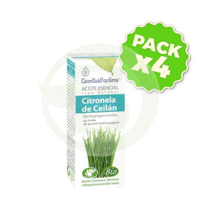 Pack 4x Aceite Esencial de Citronela de Ceilan Bio 10Ml. Esential Aroms