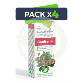 Pack 4x Aceite Esencial De Gaulteria 10Ml. Esential Aroms