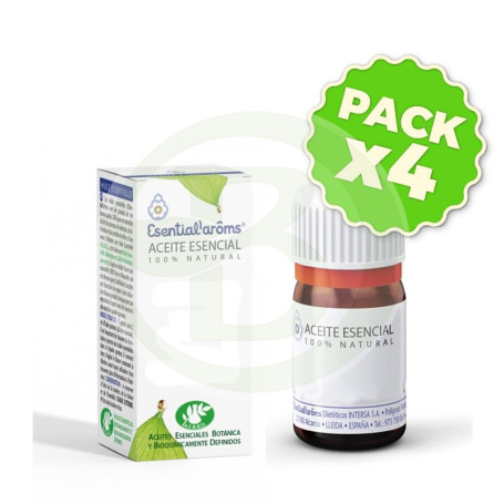 Pack 4x Aceite Esencial De Romero Canfor 10Ml. Esential Aroms