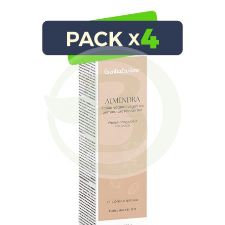 Pack 4x Aceite de Almendras Dulces 100Ml. Esential Aroms
