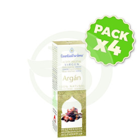 Pack 4x Aceite Vegetal Virgen De Argán Bio 15Ml. Esential Aroms