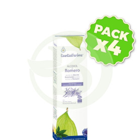 Pack 4x Alcohol de Romero Bio 100Ml. Esential Aroms