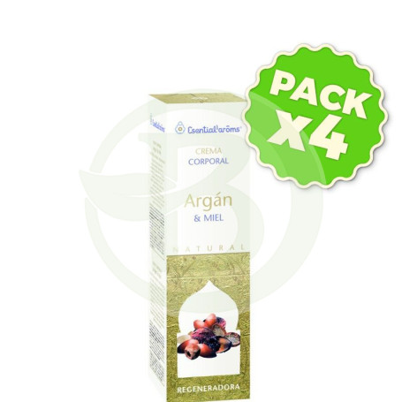 Pack 4x Crema Corporal de Argán y Miel 150Gr. Esential Aroms