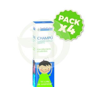 Pack 4x Champú Cuidado Capilar Infantil 100Ml. Esential Aroms