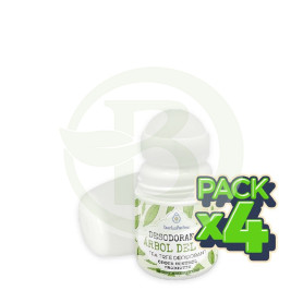 Pack 4x Desodorante Roll-On de Árbol de Té 50Ml. Esential Aroms