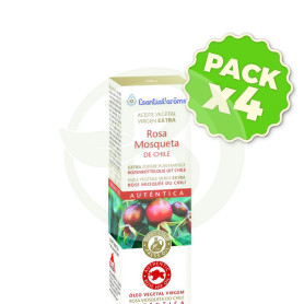Pack 4x Aceite Vegetal De Rosa Mosqueta 50Ml. Esential Aroms