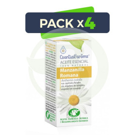 Pack 4x Aceite Esencial De Manzanilla Romana 30Ml. Esential Aroms