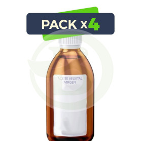 Pack 4x Aceite Vegetal De Nuez De Albaricoque 500Ml. Esential Aroms