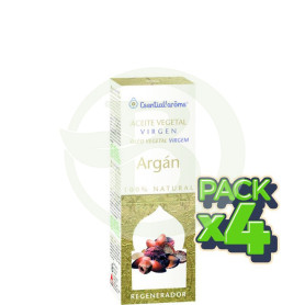 Pack 4x Aceite Vegetal Virgen De Argán Bio 100Ml. Esential Aroms