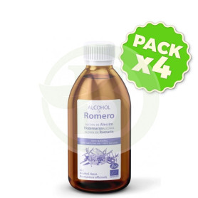 Pack 4x Alcohol De Romero Bio 500Ml. Esential Aroms