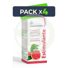 Pack 4x Difusor Estimulante 100Ml. Esential Aroms