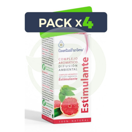 Pack 4x Difusor Estimulante 100Ml. Esential Aroms