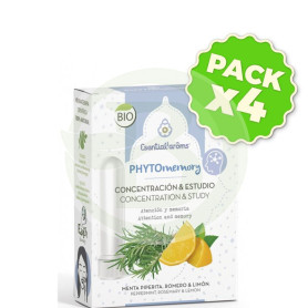 Pack 4x Phyto Memory 2 Sticks Inhaladores 5Ml. Esential Aroms