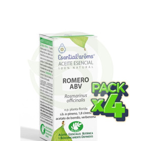 Pack 4x Aceite Esencial Romero Bio 100Ml Esential Aroms