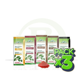 Pack 3x Crema Color Cabello Caoba 60Ml. Corpore Sano