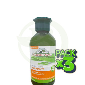 Pack 3x Champú Hidratante Ecocert 300Ml. Corpore Sano