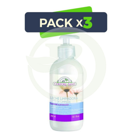 Pack 3x Leche Limpiadora 300Ml. Corpore Sano