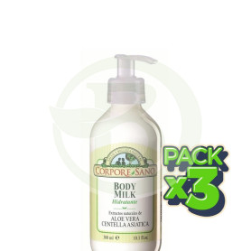 Pack 3x Body Milk Aloe Vera 300Ml. Corpore Sano