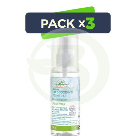 Pack 3x Desodorante Mineral con Aloe Spray 80Ml Corpore Sano