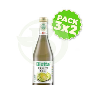 Pack 3x2 Biotta Jugo de Col Fermentada Vogel 500Ml.