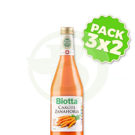 Pack 3x2 Biotta Jugo de Zanahoria Vogel 500Ml.