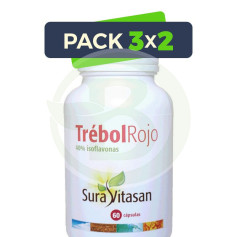 Pack 3x2 Trèfle Rouge 60 Gélules Sura Vitasan