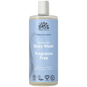 Gel douche sans parfum Urtekram pour peaux sensibles 500 ml