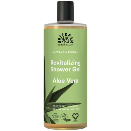 Gel de bain revitalisant Urtekram à l&#39;aloe vera 500 ml