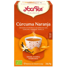 Thé Yogi au curcuma et à l&#39;orange 17 filtres