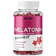 Gummies à la mélatonine et aux fraises 60 Gummies Weider