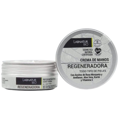Crème Mains Régénérante Bio Labnatur 50 ml