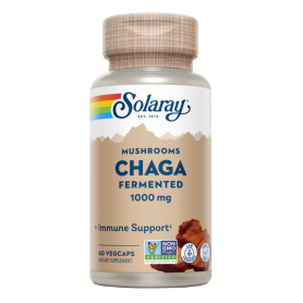 Chaga fermenté 500 mg. - 60 capsules végétales Solaray