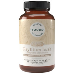 Enveloppe de Psyllium 60 Gélules Végétales Herbora