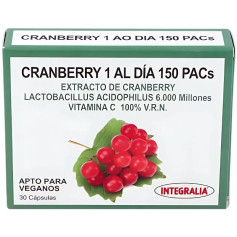 Canneberge 1 par jour 150 sachets 30 capsules Integralia