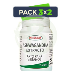 Pack 3x2 Extrait d'Ashwagandha 60 Capsules Integralia